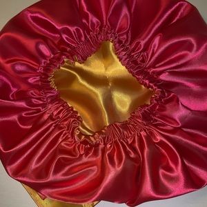 Large satin hair bonnet
